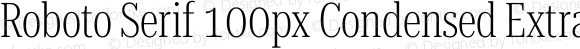 Roboto Serif 100px Condensed ExtraLight