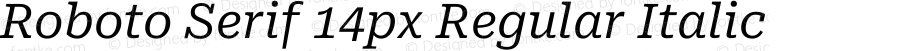 Roboto Serif 14px Regular Italic