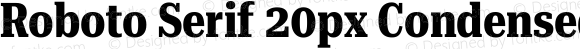 Roboto Serif 20px Condensed Bold