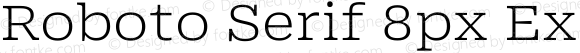 Roboto Serif 8px Expanded ExtraLight