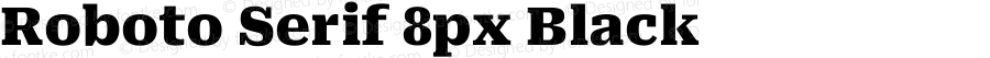 Roboto Serif 8px Black