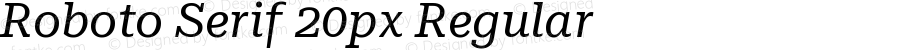 Roboto Serif 20px Regular