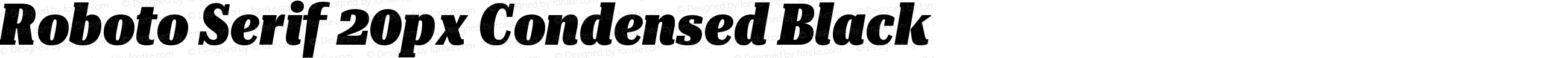 Roboto Serif 20px Condensed Black