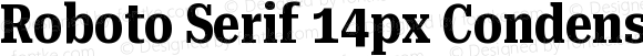 Roboto Serif 14px Condensed Bold
