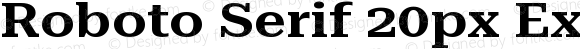 Roboto Serif 20px Expanded SemiBold