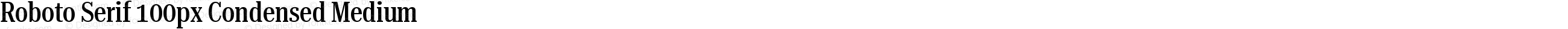 Roboto Serif 100px Condensed Medium