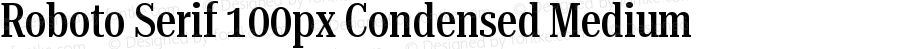 Roboto Serif 100px Condensed Medium