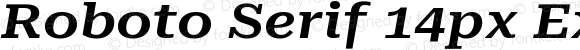 Roboto Serif 14px Expanded SemiBold Italic