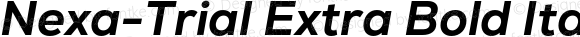 Nexa-Trial Extra Bold Italic