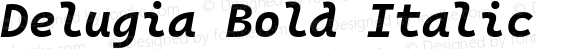 Delugia Bold Italic