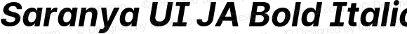 Saranya UI JA Bold Italic