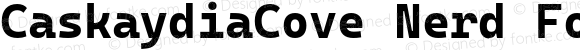 Caskaydia Cove Bold Nerd Font Complete Mono