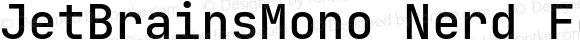 JetBrainsMono Nerd Font SemiBold
