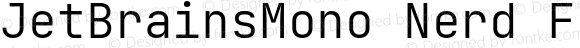 JetBrainsMono Nerd Font Mono Light