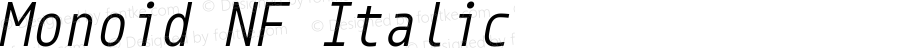 Monoid Italic Nerd Font Complete Windows Compatible