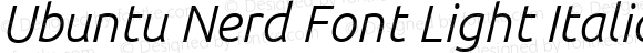Ubuntu Nerd Font Light Italic