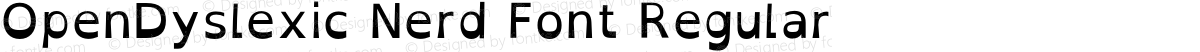 OpenDyslexic Nerd Font Regular