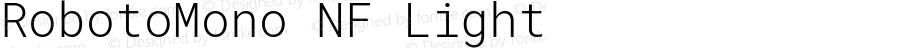 Roboto Mono Light Nerd Font Complete Windows Compatible