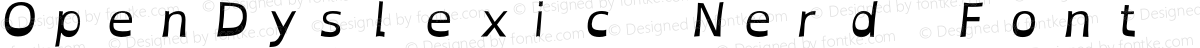OpenDyslexic Nerd Font Mono Italic