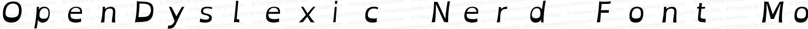 OpenDyslexic Nerd Font Mono Italic