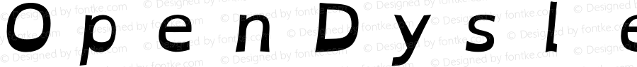 OpenDyslexicAlta Bold Italic Nerd Font Complete Mono