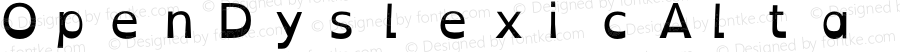 OpenDyslexicAlta Nerd Font Mono Regular Version 002.001;Nerd Fonts 2.1.0