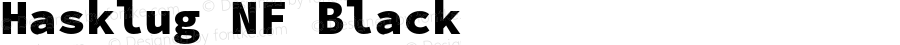 Hasklug Black Nerd Font Complete Windows Compatible