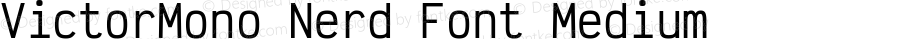 Victor Mono Medium Nerd Font Complete