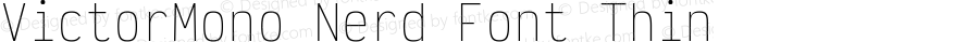Victor Mono Thin Nerd Font Complete