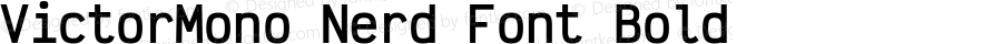 Victor Mono Bold Nerd Font Complete