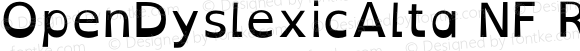 OpenDyslexicAlta NF Regular Version 002.001;Nerd Fonts 2.1.0