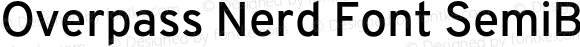 Overpass SemiBold Nerd Font Complete