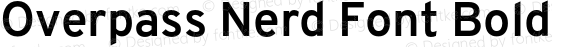 Overpass Bold Nerd Font Complete