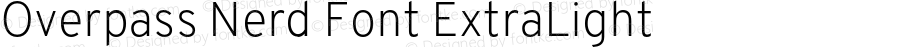 Overpass ExtraLight Nerd Font Complete