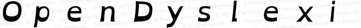 OpenDyslexicAlta NF Bold Italic