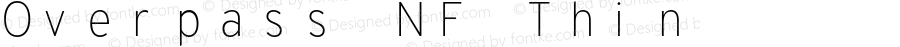 Overpass Thin Nerd Font Complete Mono Windows Compatible