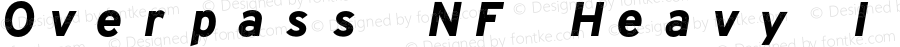 Overpass Heavy Italic Nerd Font Complete Mono Windows Compatible