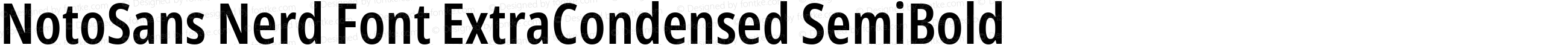 NotoSans Nerd Font ExtraCondensed SemiBold