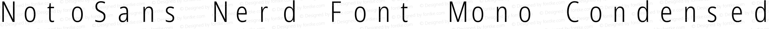 NotoSans Nerd Font Mono Condensed Light