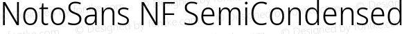 Noto Sans SemiCondensed Light Nerd Font Complete Windows Compatible