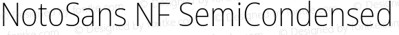 Noto Sans SemiCondensed ExtraLight Nerd Font Complete Windows Compatible