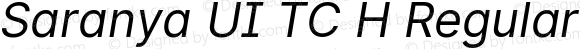 Saranya UI TC H Regular Italic