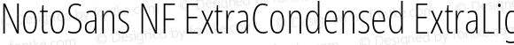 Noto Sans ExtraCondensed ExtraLight Nerd Font Complete Windows Compatible