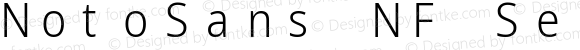 Noto Sans SemiCondensed Light Nerd Font Complete Mono Windows Compatible