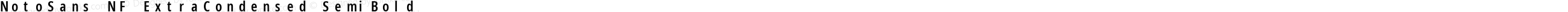 NotoSans NF ExtraCondensed SemiBold