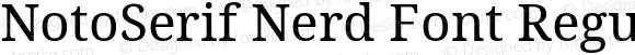 NotoSerif Nerd Font Regular