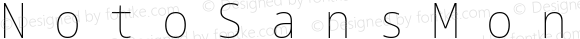 Noto Sans Mono SemiCondensed Thin Nerd Font Complete Mono
