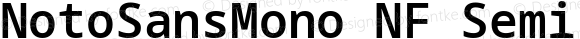Noto Sans Mono SemiBold Nerd Font Complete Windows Compatible
