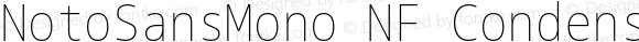 NotoSansMono NF Condensed Thin