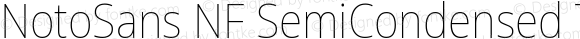 Noto Sans SemiCondensed Thin Nerd Font Complete Windows Compatible